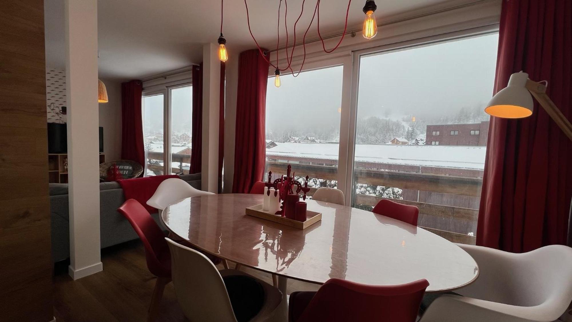 Rouge Canneberge -8 Personnes- 84M2 Vue Degagee Setaz Valloire Bagian luar foto